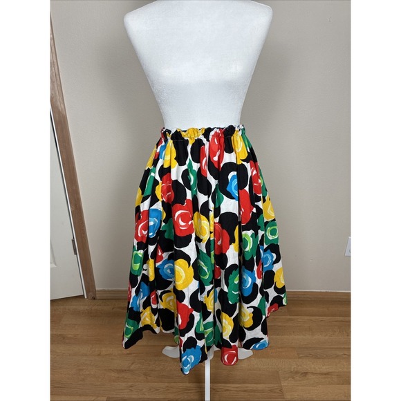 Handmade Dresses & Skirts - Handmade Floral Folkorico Jalisco Circle Skirt 24"‎ Waist Unstretched